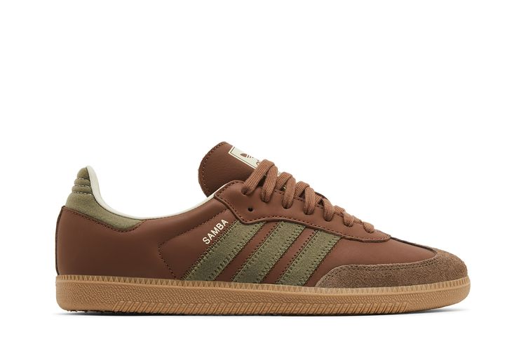 

Кроссовки Samba OG 'Brown Olive Strata', коричневый
