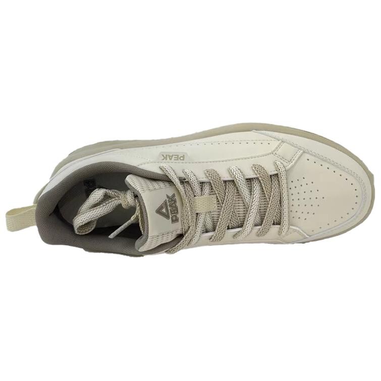 Кроссовки PEAK Skateboarding Shoes Men Low-top Off White/Khaki, белый/хаки — фото 3