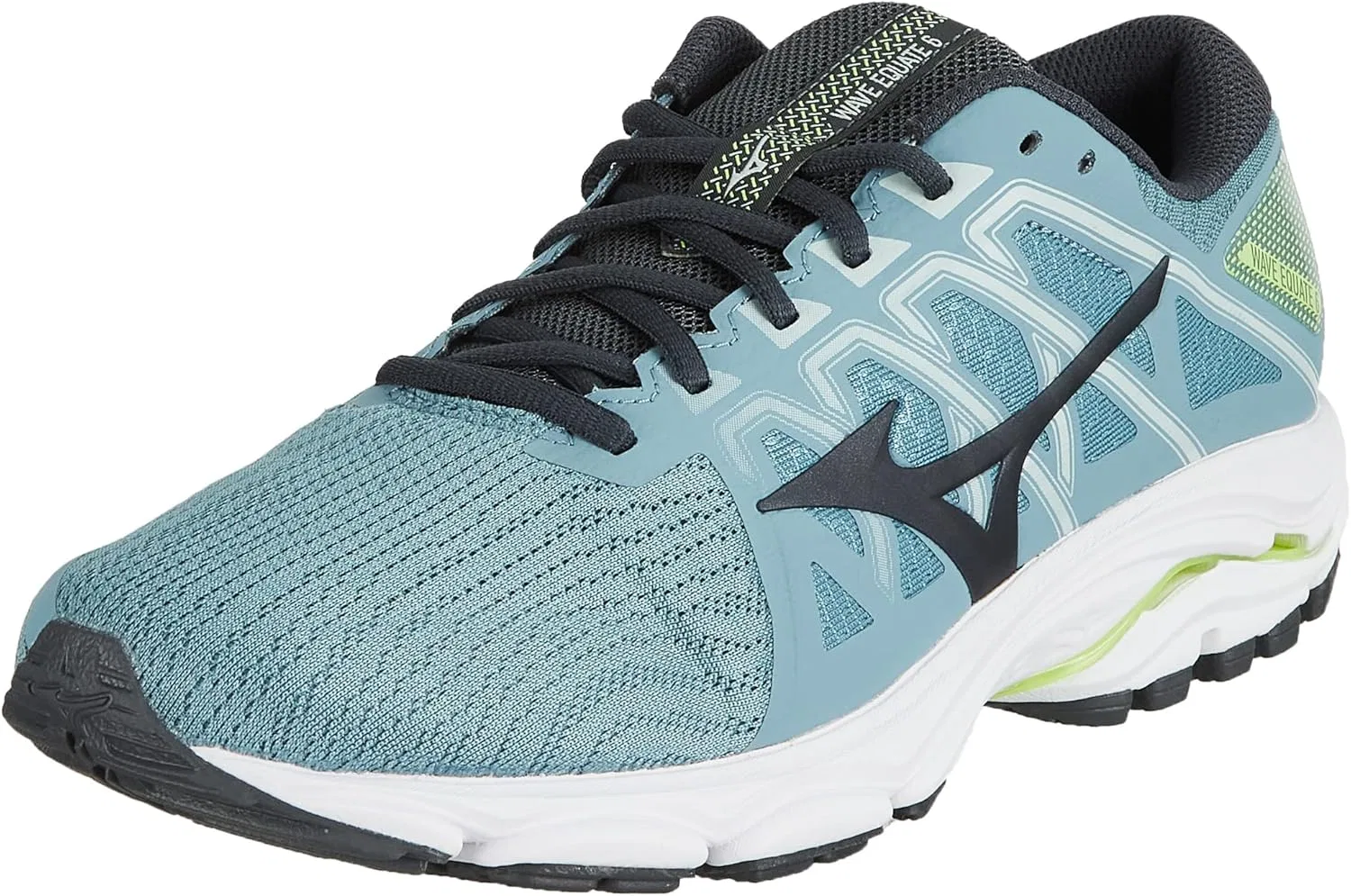 Мужские беговые кроссовки Mizuno Wave Equate 6, 2-Neolime Ebony Smokeblue