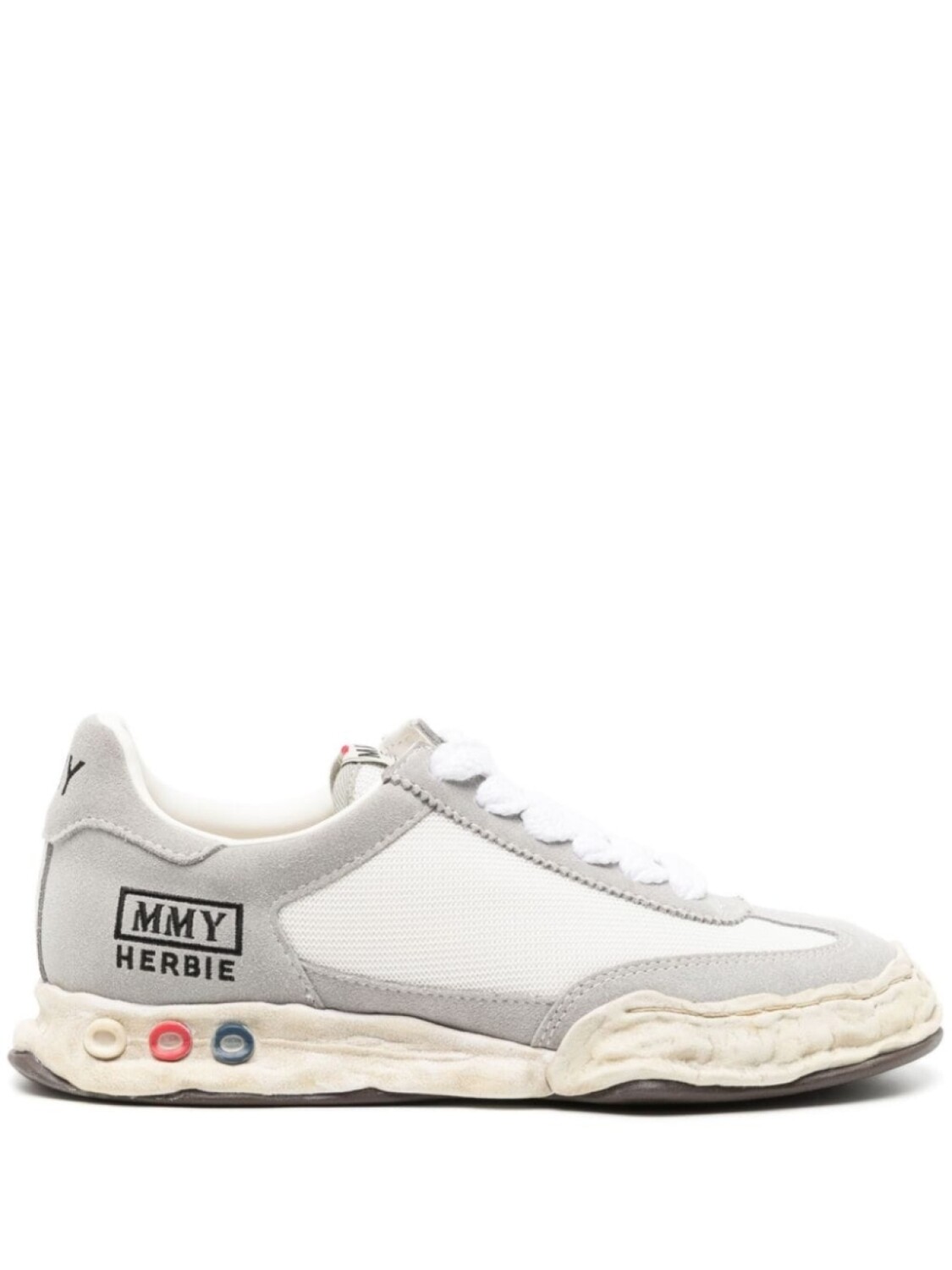 

Кроссовки Maison Mihara Yasuhiro Herbie Distressed, серый/белый, Белый;серый, Кроссовки Maison Mihara Yasuhiro Herbie Distressed, серый/белый