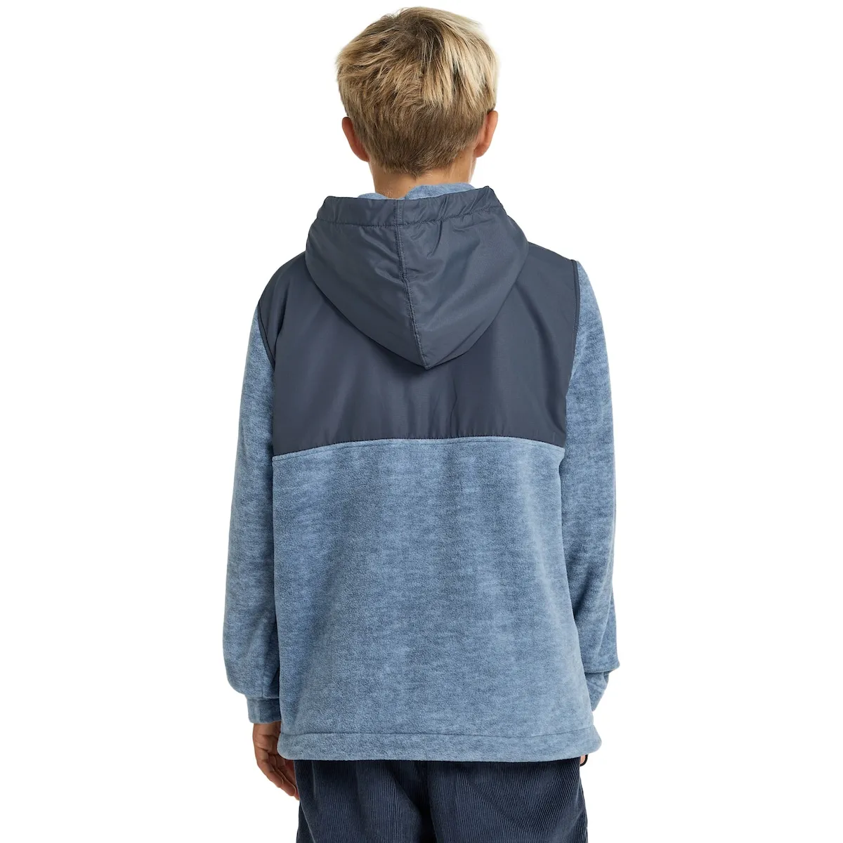 Детская флисовая кофта с молнией Boundary Lite Billabong, синий/серый — фото 2