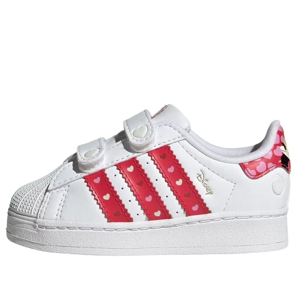 Кроссовки Adidas x Disney Superstar LED Lights 'White Bright Red' KK1294, белый