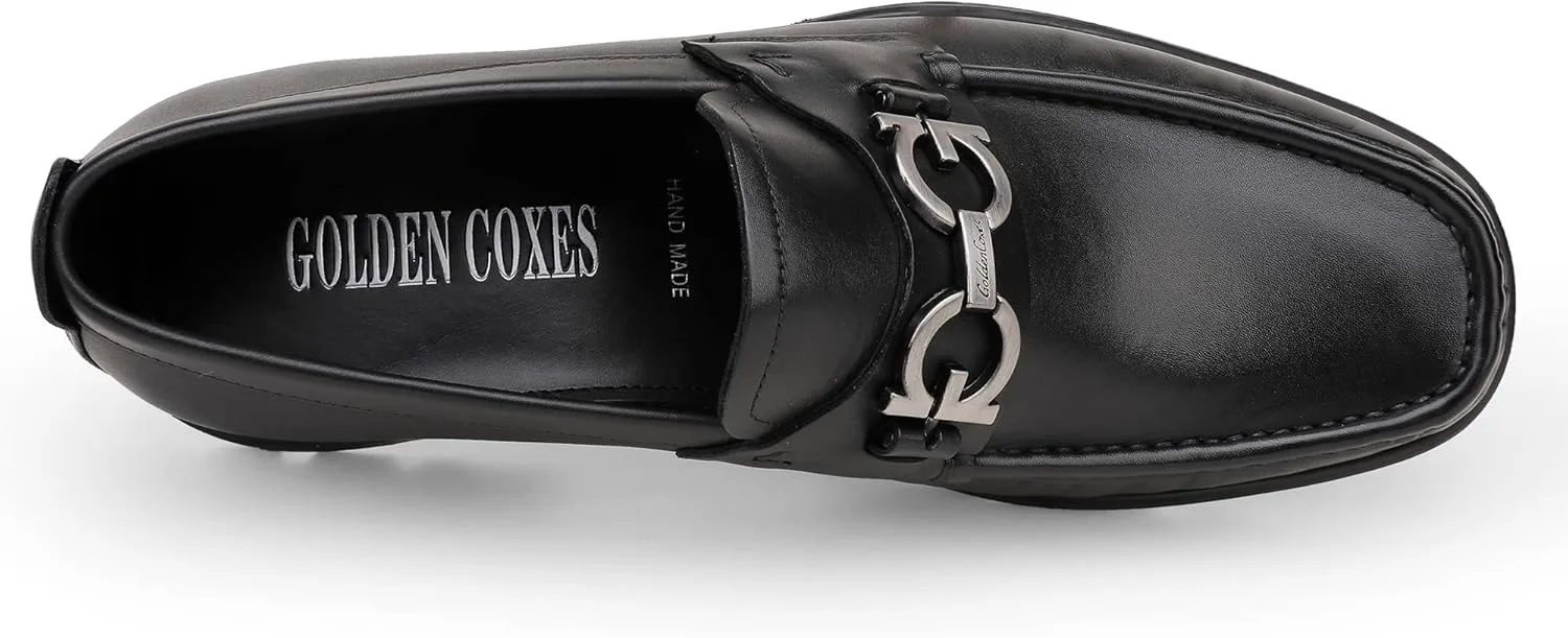 

Мужские классические кожаные туфли, модные с пряжкой, лоферы без шнурков для вечеринок и свадеб Generic, черный