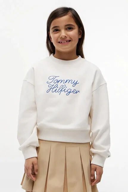 Блуза детская с капюшоном Tommy Hilfiger, белый