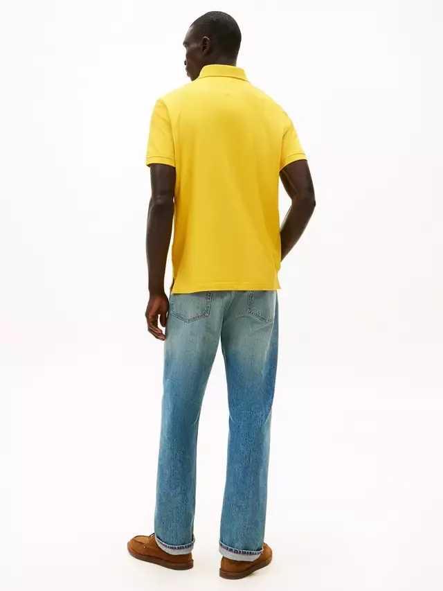 Поло из хлопковой смеси, стандартный крой, с коротким рукавом, 1985 год Tommy Hilfiger, Yellow — фото 3