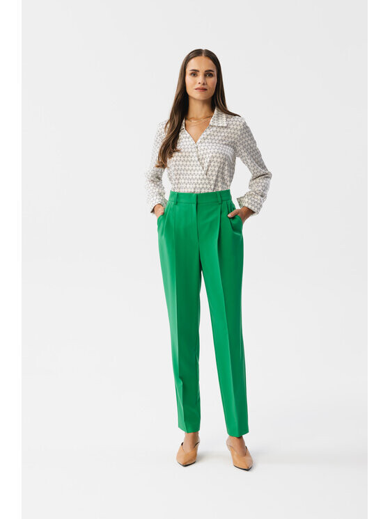 

Брюки из ткани modern fit Stylove, зеленый