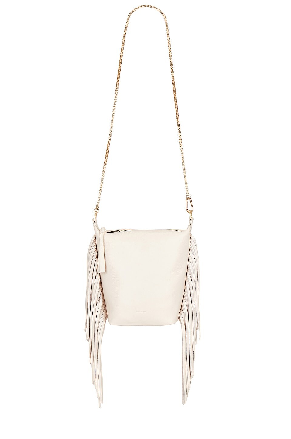 

Боди ALLSAINTS Evaline Fringe Crossbody, белый