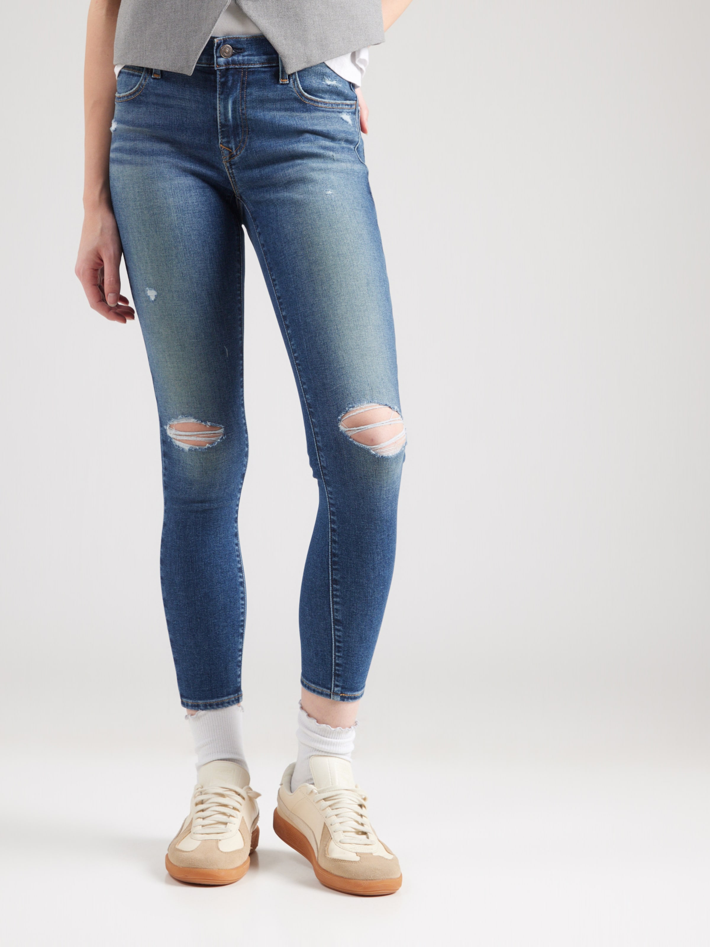 LEVI'S  Скинни джинсы '710 Super Skinny Jeans' в синем дениме — фото 3