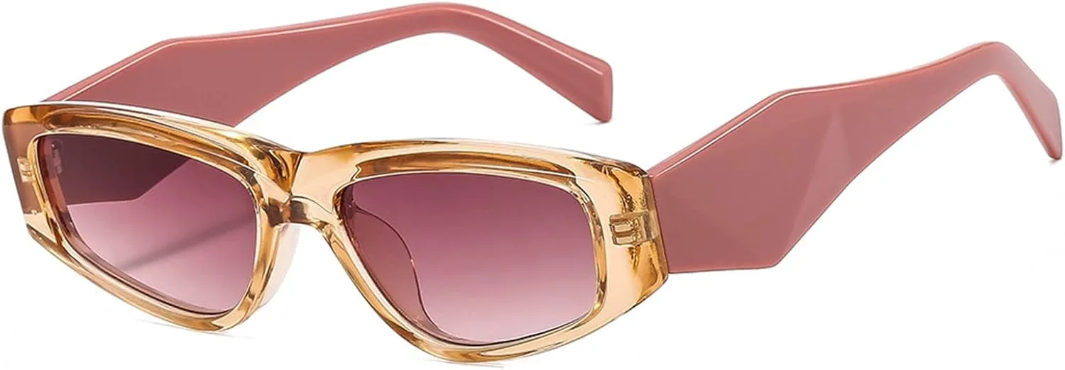 

Модные солнцезащитные очки «кошачий глаз» 2026 года для мужчин и женщин, для отдыха на природе, в качестве подарка (Цвет: G, Размер: Средний) MTZJH, One Color