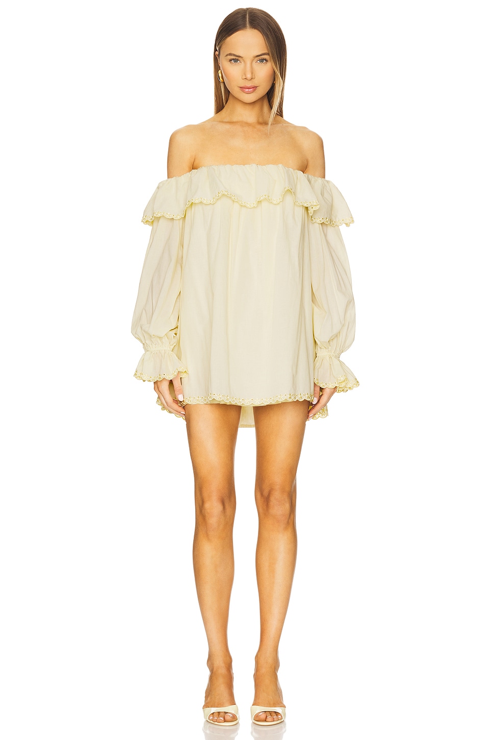 

X revolve abby мини-платье Stone Cold Fox, butter yellow