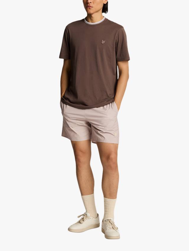 

Плавательные шорты с принтом в виде гео-мотива Lyle & Scott, цвет Stealth Brown