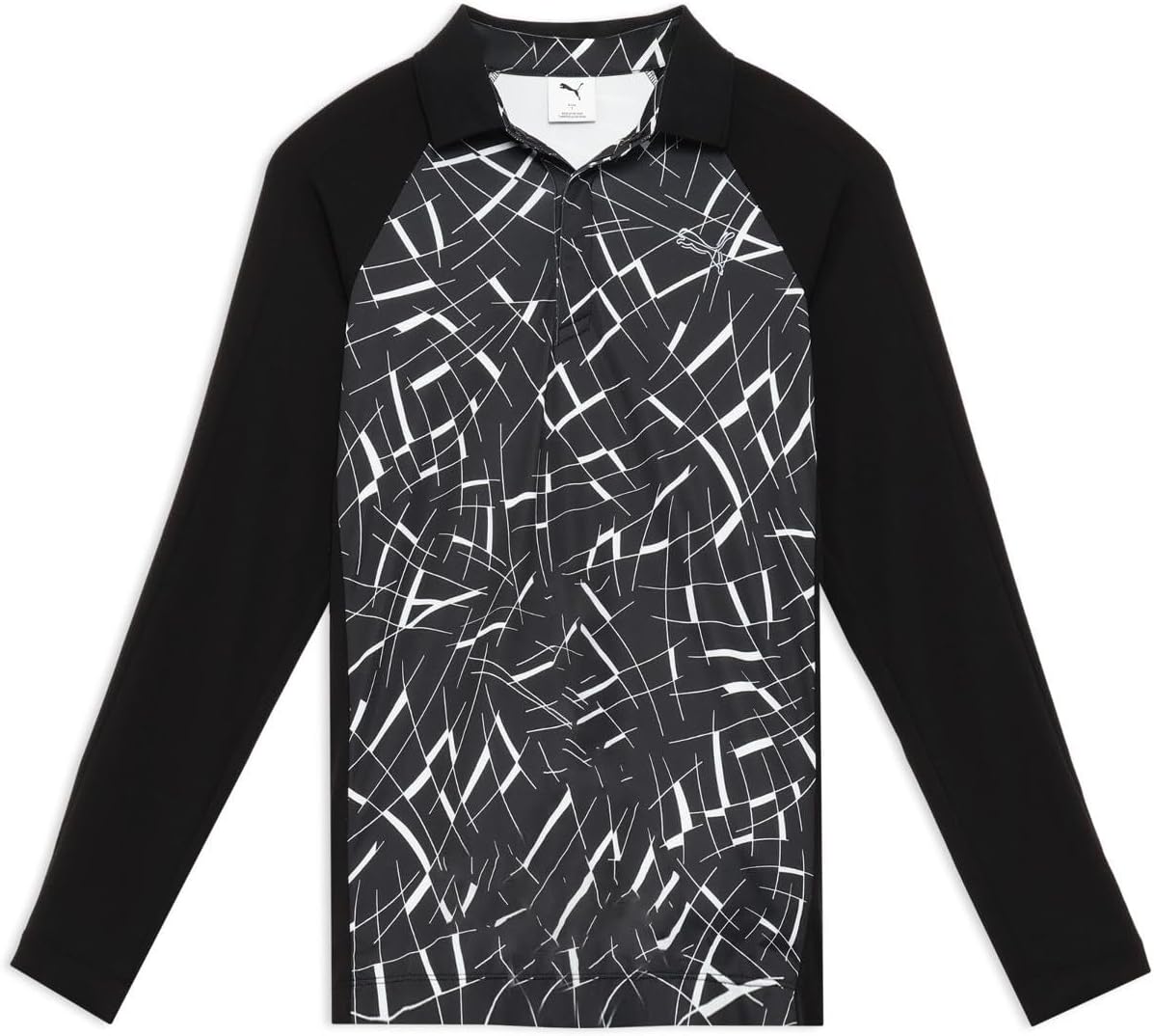 

Футболка-поло для гольфа с длинными рукавами и графическим изображением кошки Shadow Cat (63573801) Puma, черный