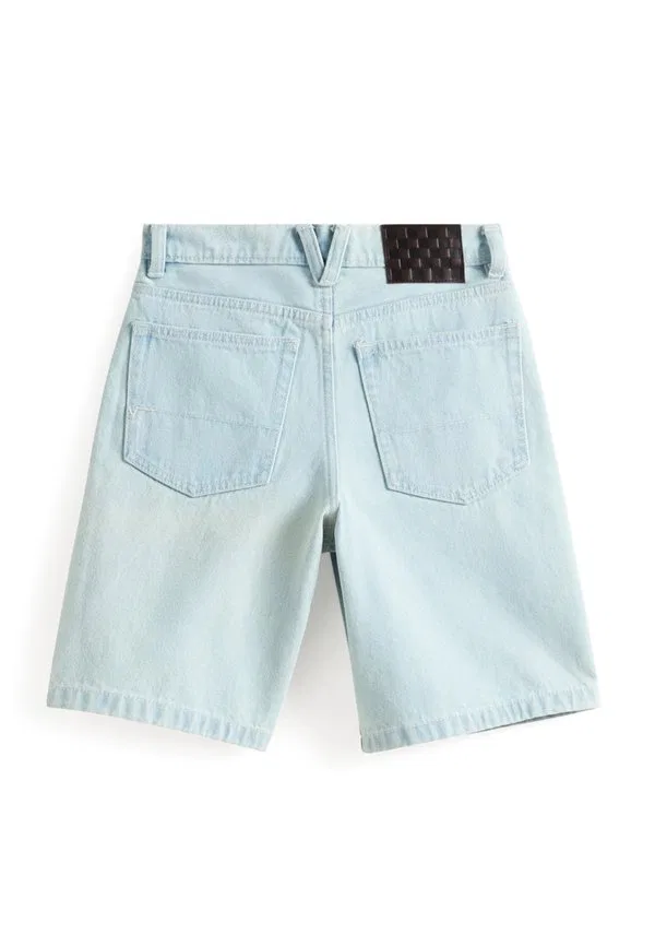 Широкие джинсовые шорты check5 Vans, Light Blue Denim — фото 2