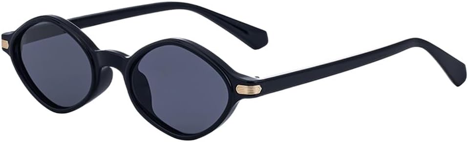 

Классические овальные солнцезащитные очки в маленькой оправе для женщин, винтажные солнцезащитные очки для вождения, модные круглые солнцезащитные очки UJNHGQ, C1blackgray