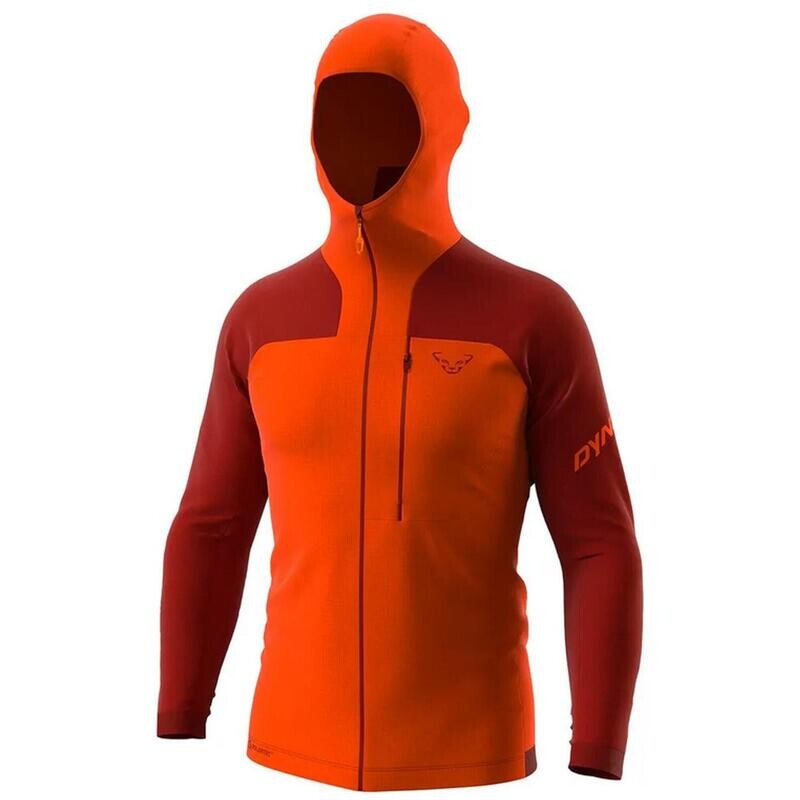

Мужская куртка Dynafit Speed Polartec с капюшоном красный георгин