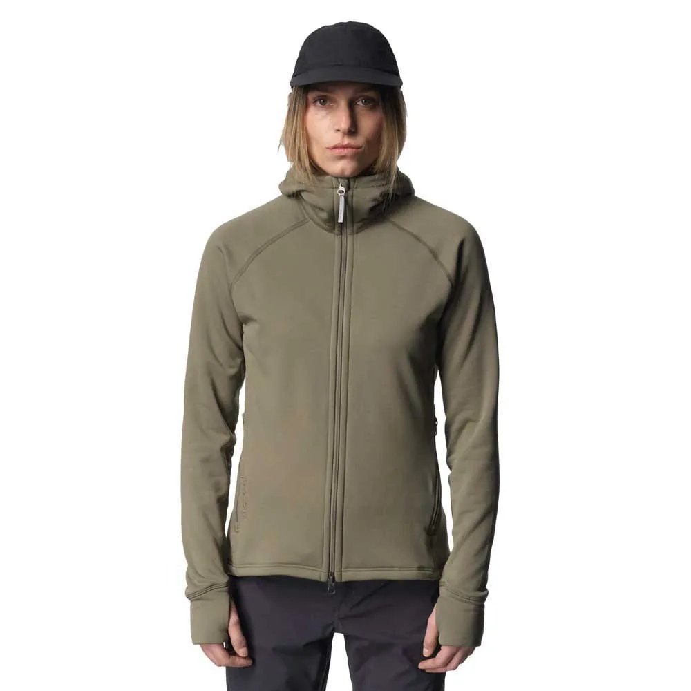 

Флис Houdini Power hoodie, зеленый