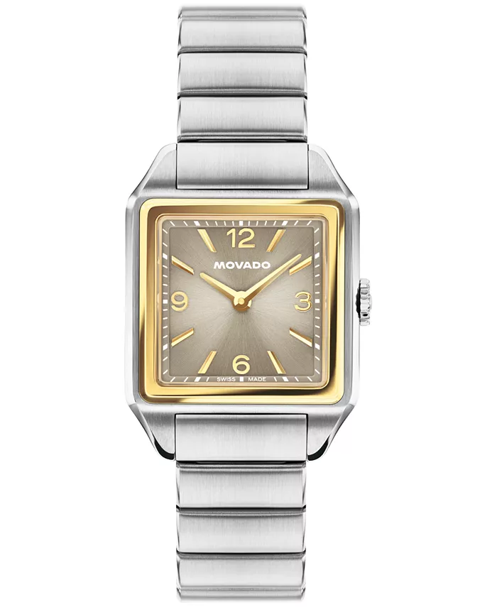 

Женские часы 1917 Swiss Quartz из нержавеющей стали, 25 X 34.1 мм Movado