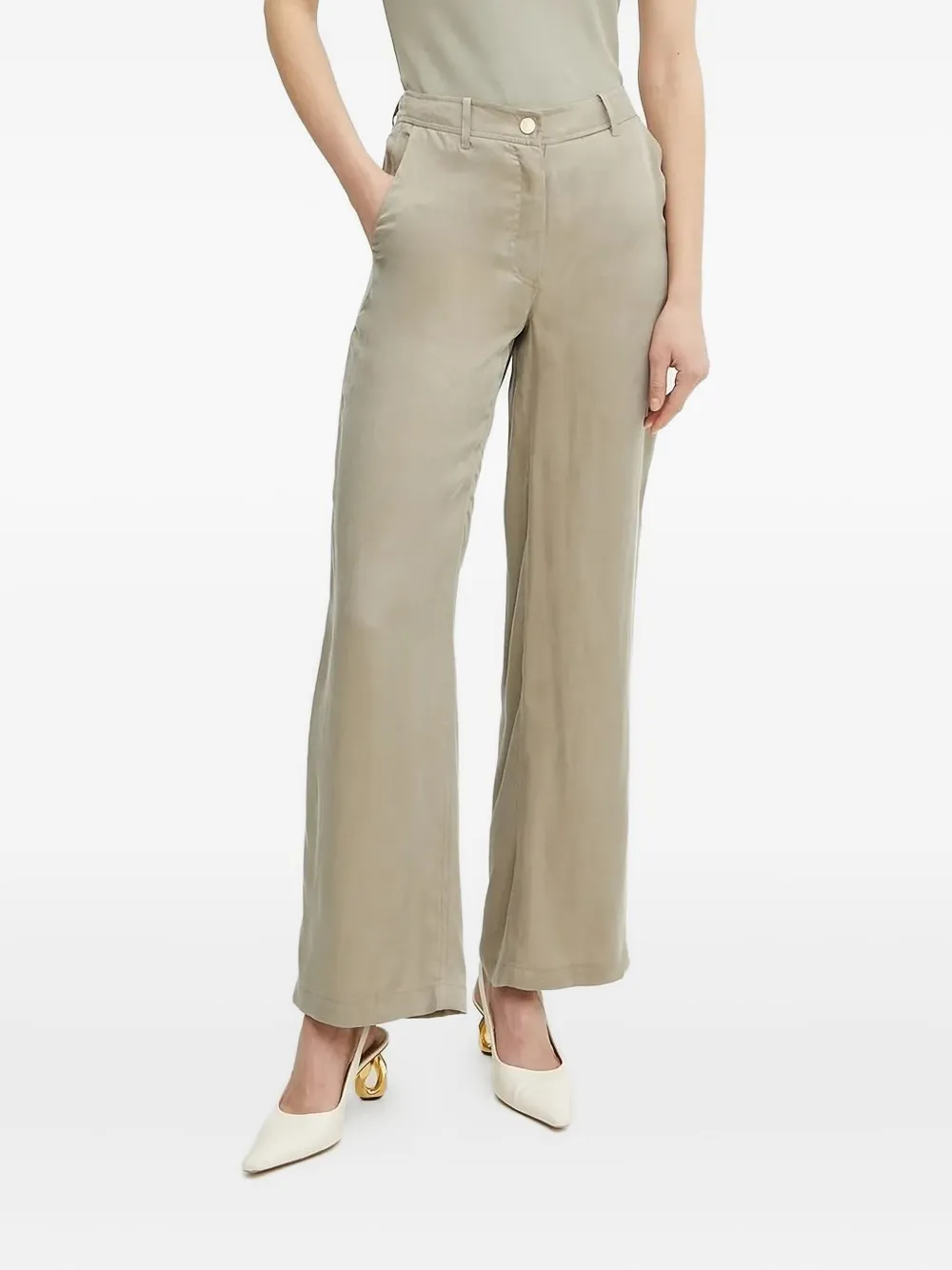 

Прямые брюки с карманами GUESS USA, зеленый