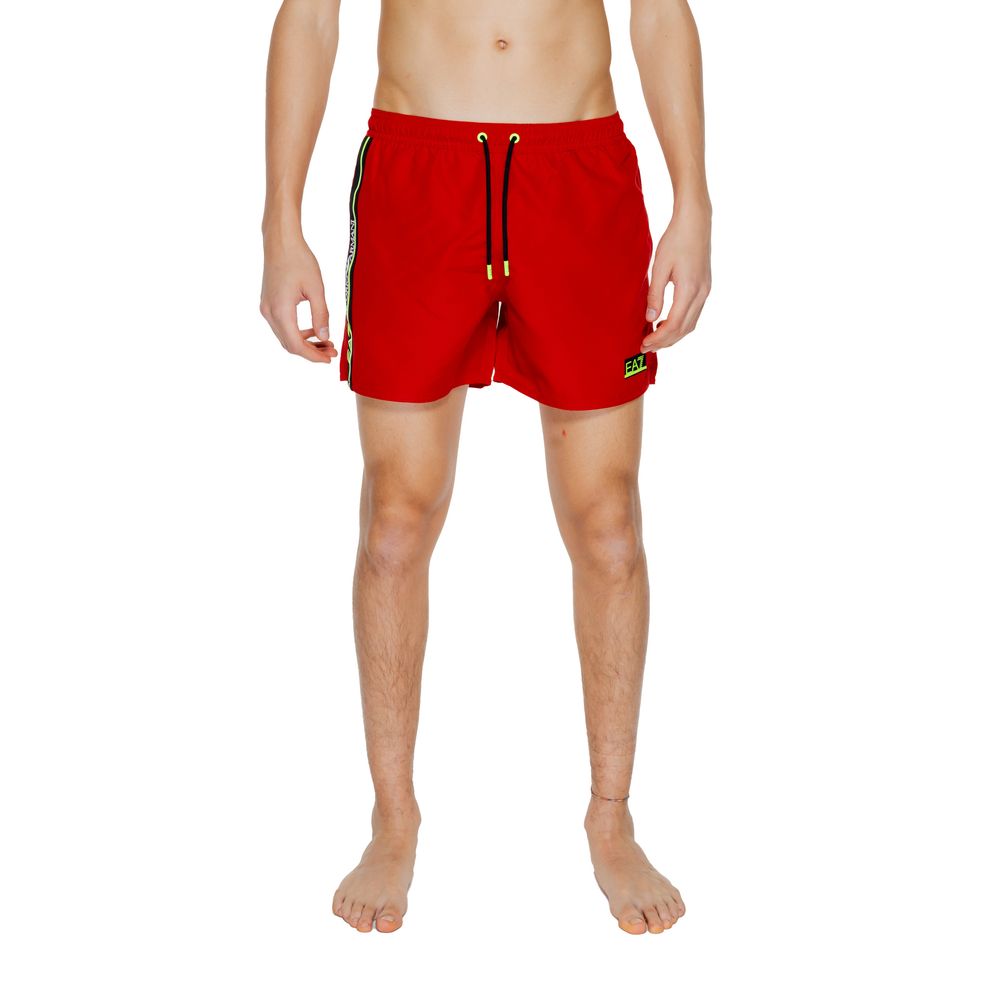 

Красный купальник из полиэстера Armani EA7 Emporio