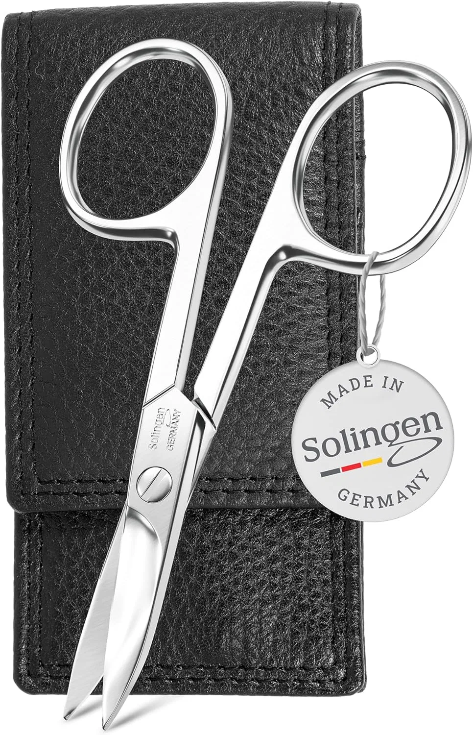 Маникюрные ножницы TITANIA Solingen с кожаным чехлом Titania, Nail Scissors & Genuine Leather Case