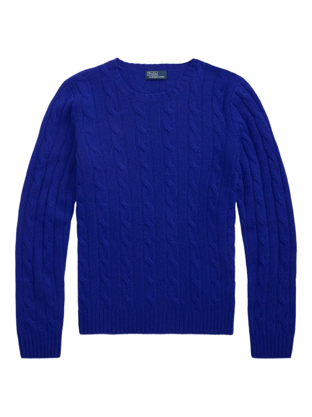 

Кашемировый свитер фактурной вязки POLO RALPH LAUREN, синий
