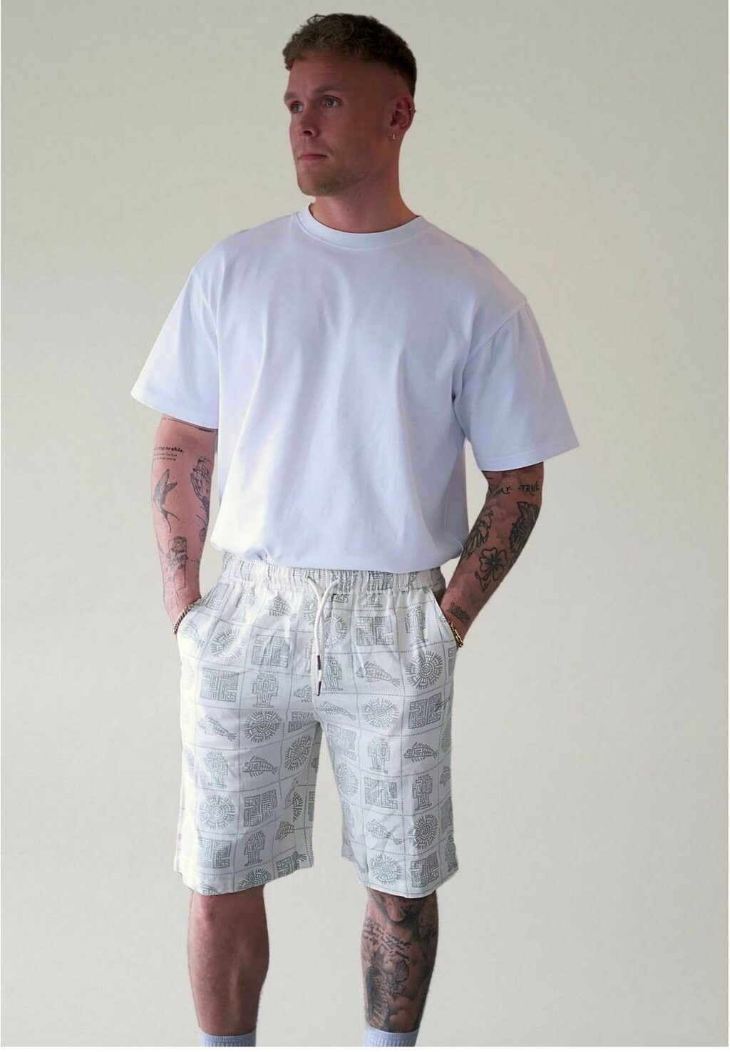 

Шорты DPPRINTED RELAXED Denim Project, синий