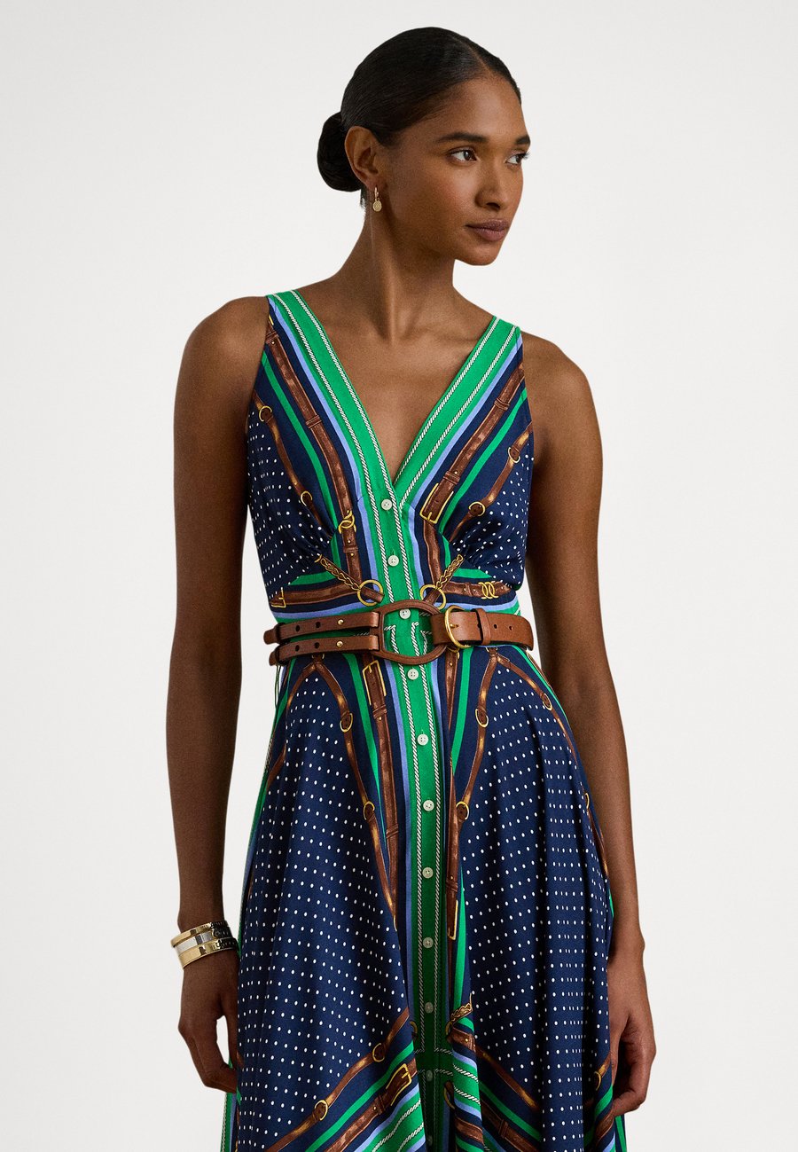 

Платье Lauren Ralph Lauren BELTING & POLKA-DOT GEORGETTE DRESS, Blue Multi/Multi-Coloured