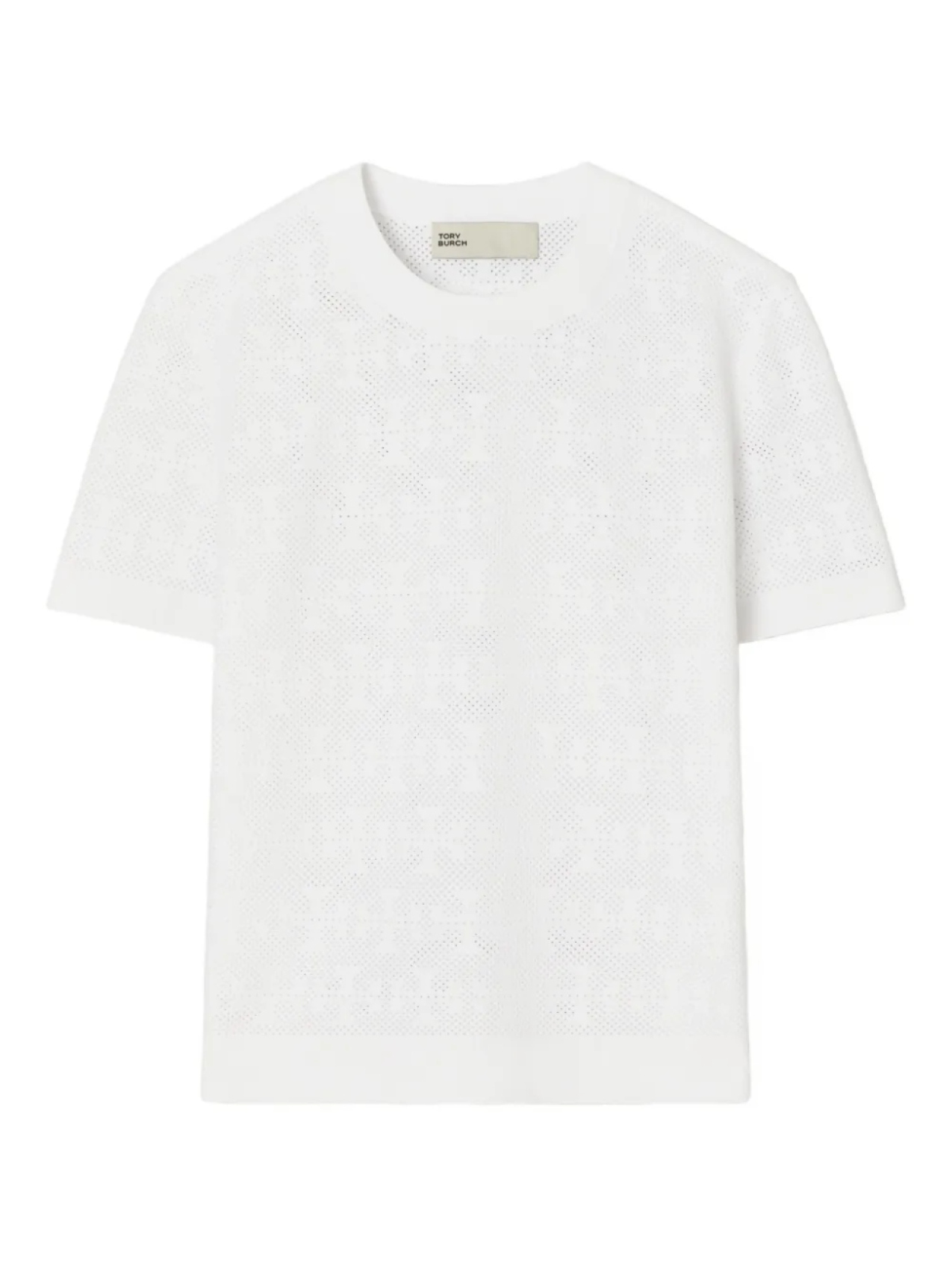 

Футболка Tory Burch patterned short-sleeve top, белый