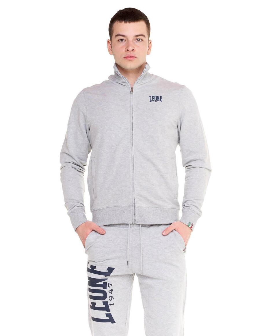 

LEONE 1947 APPAREL Базовая мужская нетолстовка Leone с воротником и молнией