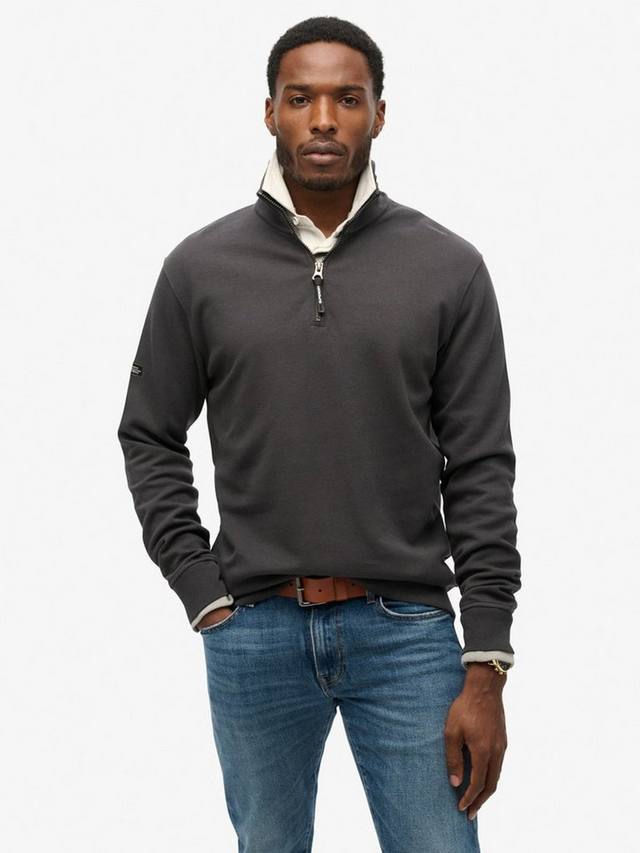 

Утилитарная толстовка с логотипом Henley Superdry, Dark Charcoal