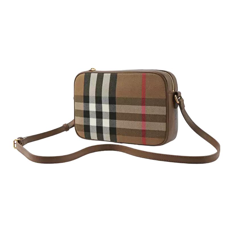 Женская сумка кроссбоди Burberry из ткани и кожи — фото 4