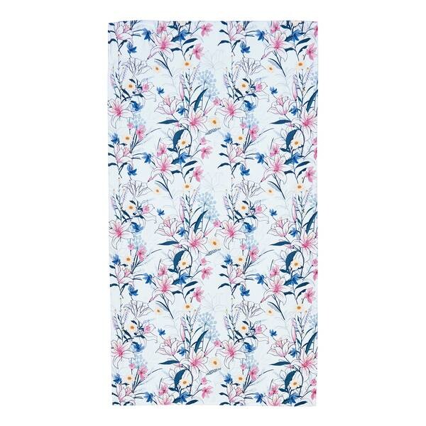 

Пляжное полотенце twentyfour Case Flowers, 180 см цвет weiß/blau/pink