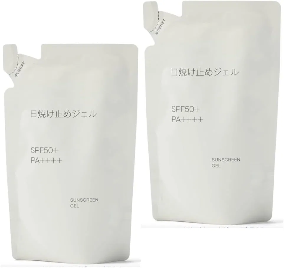 Солнцезащитный гель MUJI, SPF50+ PA++++, 120 мл x 2, набор для заправки Yuzuriha