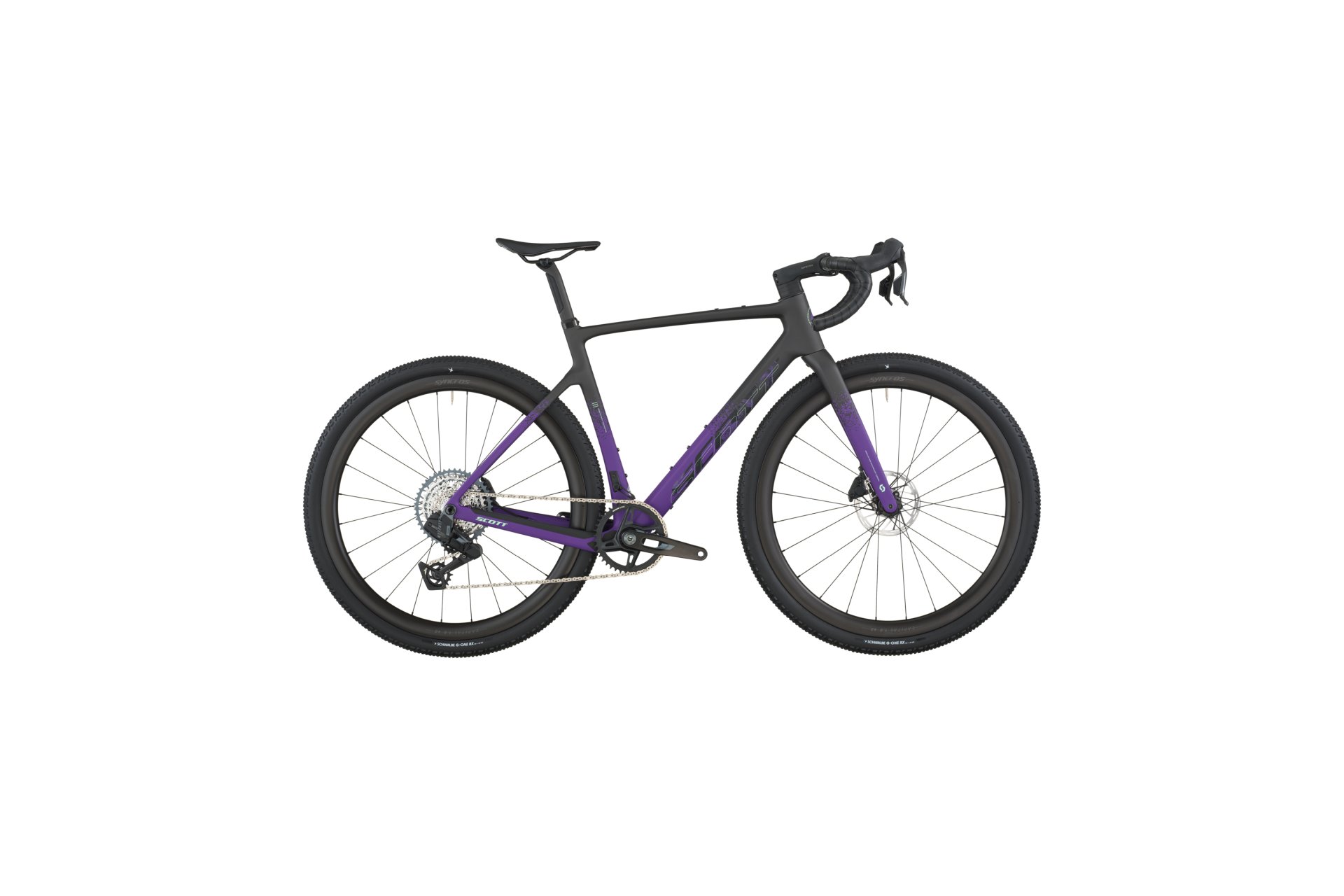 

Гравийный велосипед Scott Addict gravel 20 - 28 дюймов - diamant - 2026, schwarz | carbon black/indigo purple