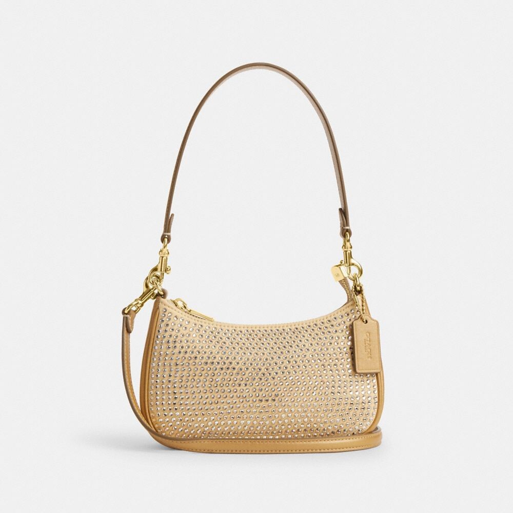 

Сумка Teri Mini Crossbody с кристаллами COACH, цвет gold/yellow gold