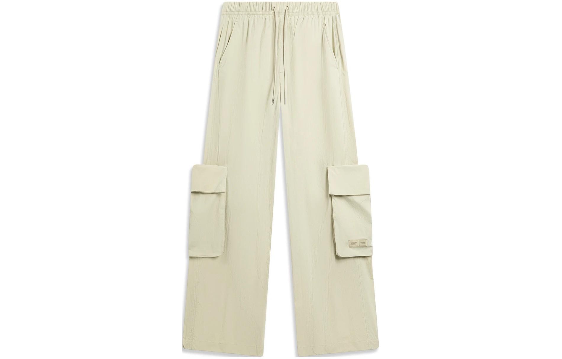 

Трикотажные спортивные брюки LiNing Sports Life Collection женские Foam Khaki