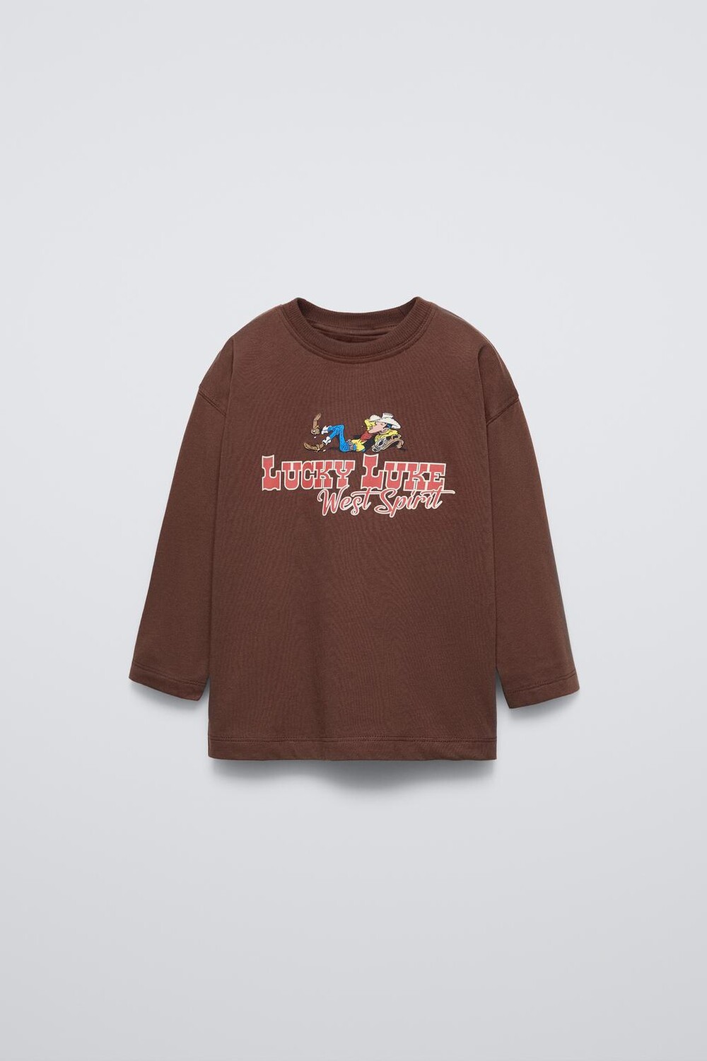 

Футболка lucky luke ZARA, коричневый