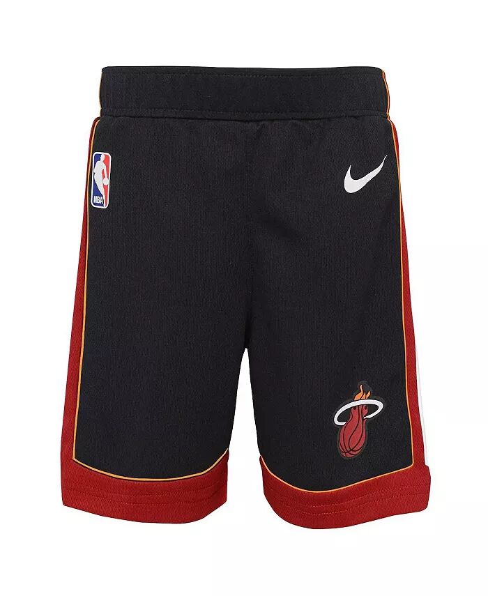 

Черные шорты Nike Preschool Miami Heat Icon Replica Outerstuff, черный