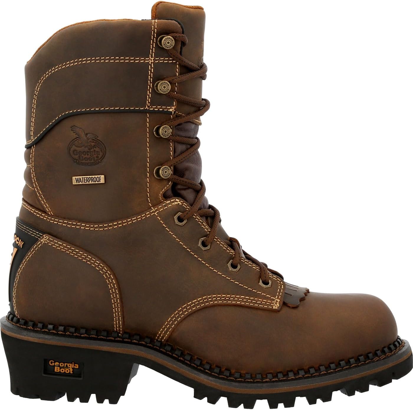 

Мужские ботинки Georgia Boot AMP LT Logger с композитным носком и водонепроницаемой защитой, 8 Wide Brown
