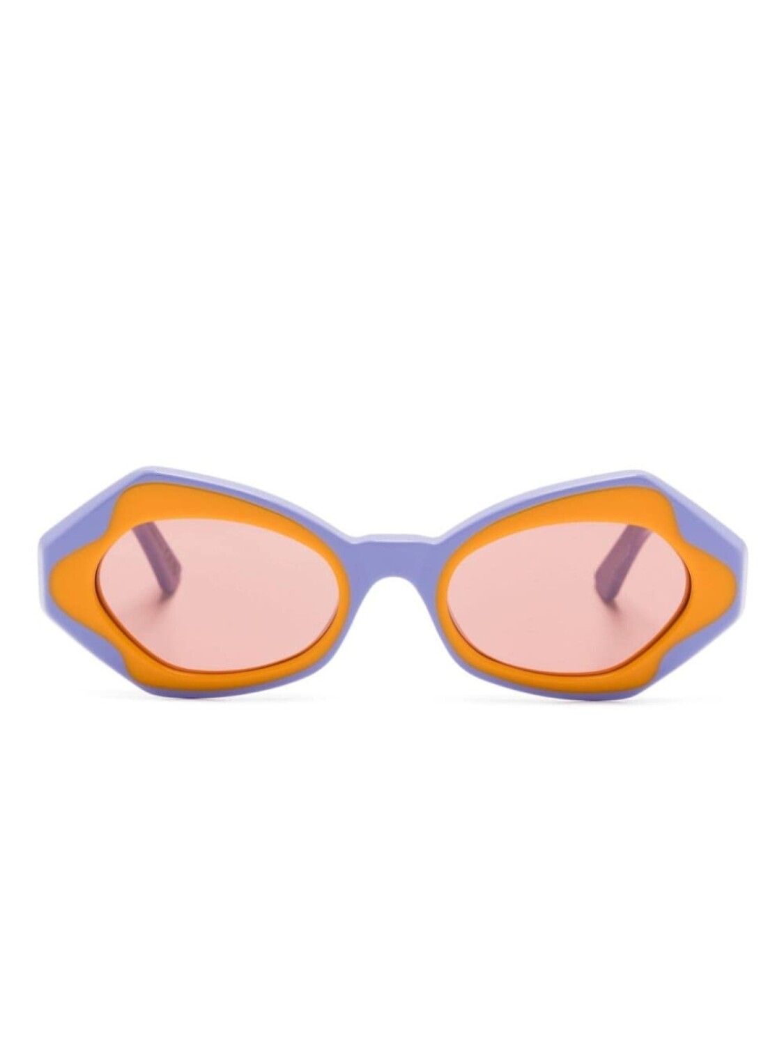 

Marni Eyewear солнцезащитные очки Unlahand в геометричной оправе, фиолетовый
