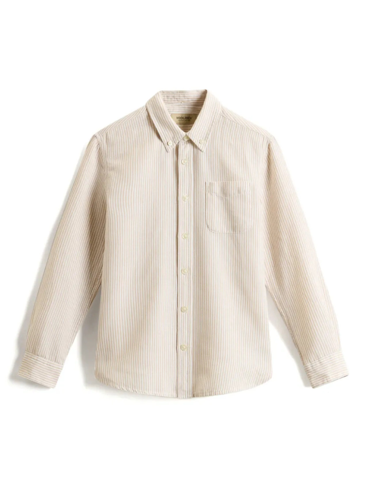 Woolrich рубашка в полоску, нейтральный