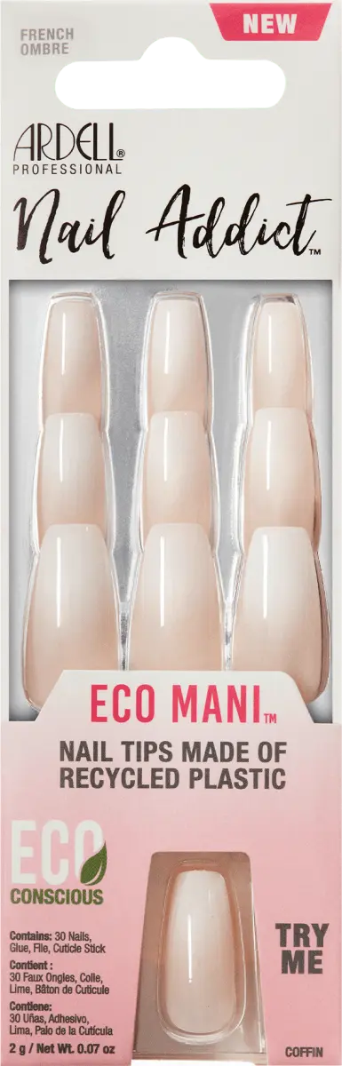 

Накладные ногти Eco Mani French Ombre 30 шт. ARDELL