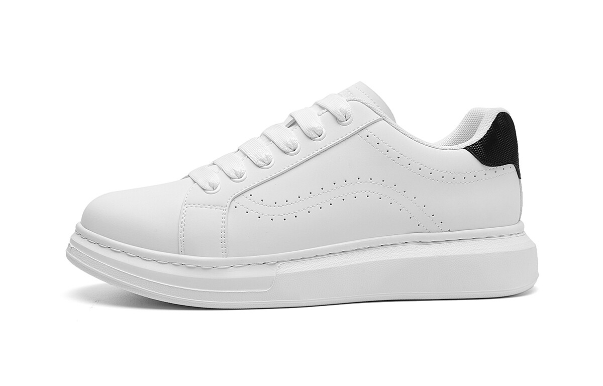 

Кеды HLA Skateboard Shoes Men Low-Top, белый/черный