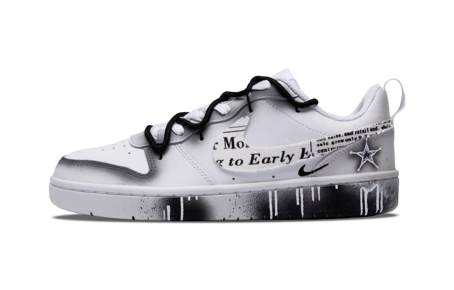 

Кроссовки Nike Dunk Skateboarding Shoes Women's Low-top White/Black, белый/черный