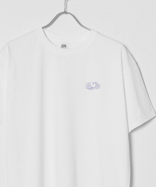 

Футболка с принтом Fruit of the Loom x Roop Tokyo, бело-фиолетовая