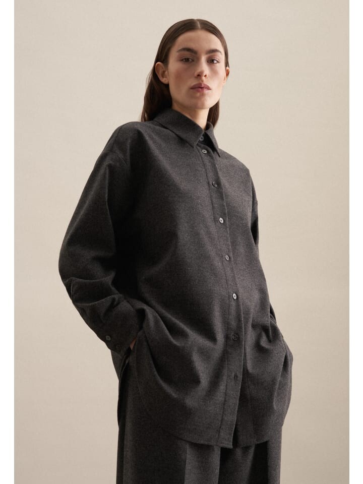 

Блуза Seidensticker Longbluse Oversized, серый