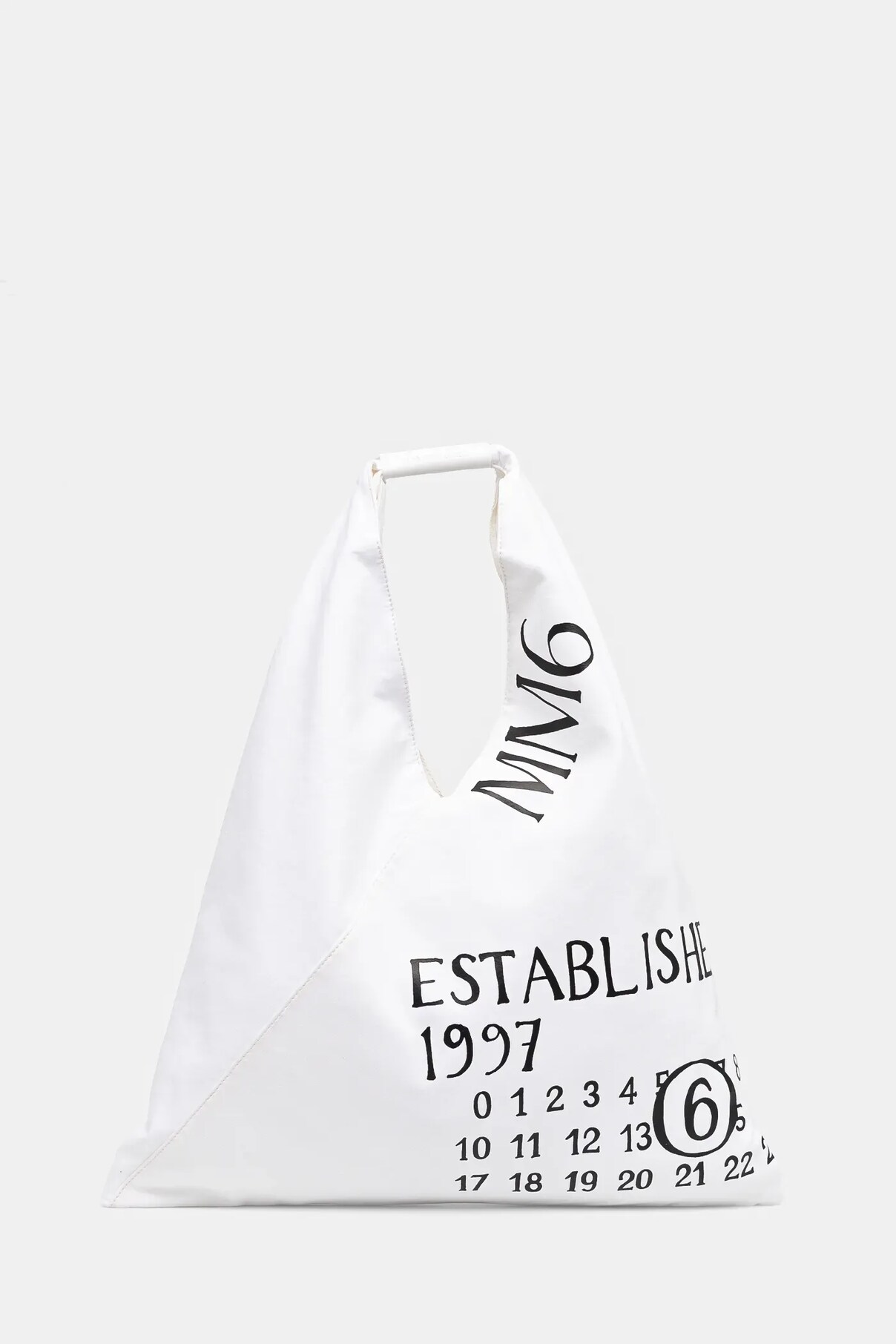 

Сумка из хлопка Классическая японская сумка Mm6 Maison Margiela, белый