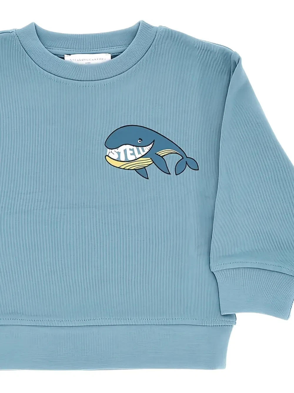 Толстовка с изображением кита Stella Mccartney Kids, синий — фото 2