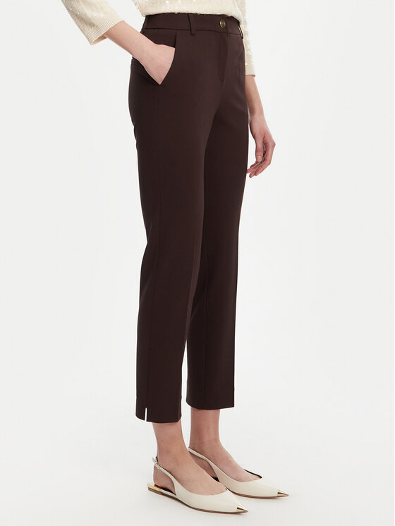 

Брюки из ткани regular fit Aletta 2523786014 Marella, коричневый