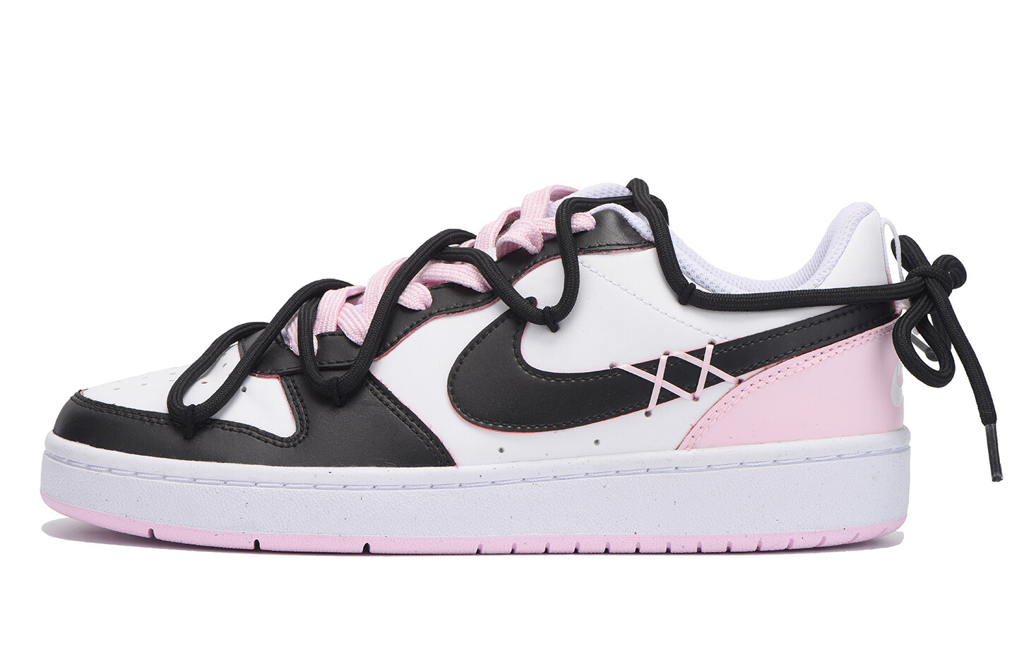 

Кроссовки Nike Court Borough Skateboarding Shoes Women's Low-top Black, цвет Cherry Blossom Pink
